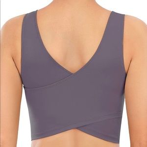NWT Tasada V-Neck Sportsbra Padded Purple Size S